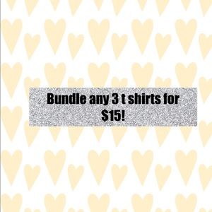 Bundle offer of graphic tees